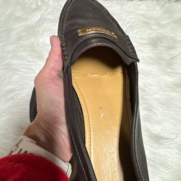 Coach Womens Fredrica Brown Leather Loafers Size 8.5 - Picture 11 of 11